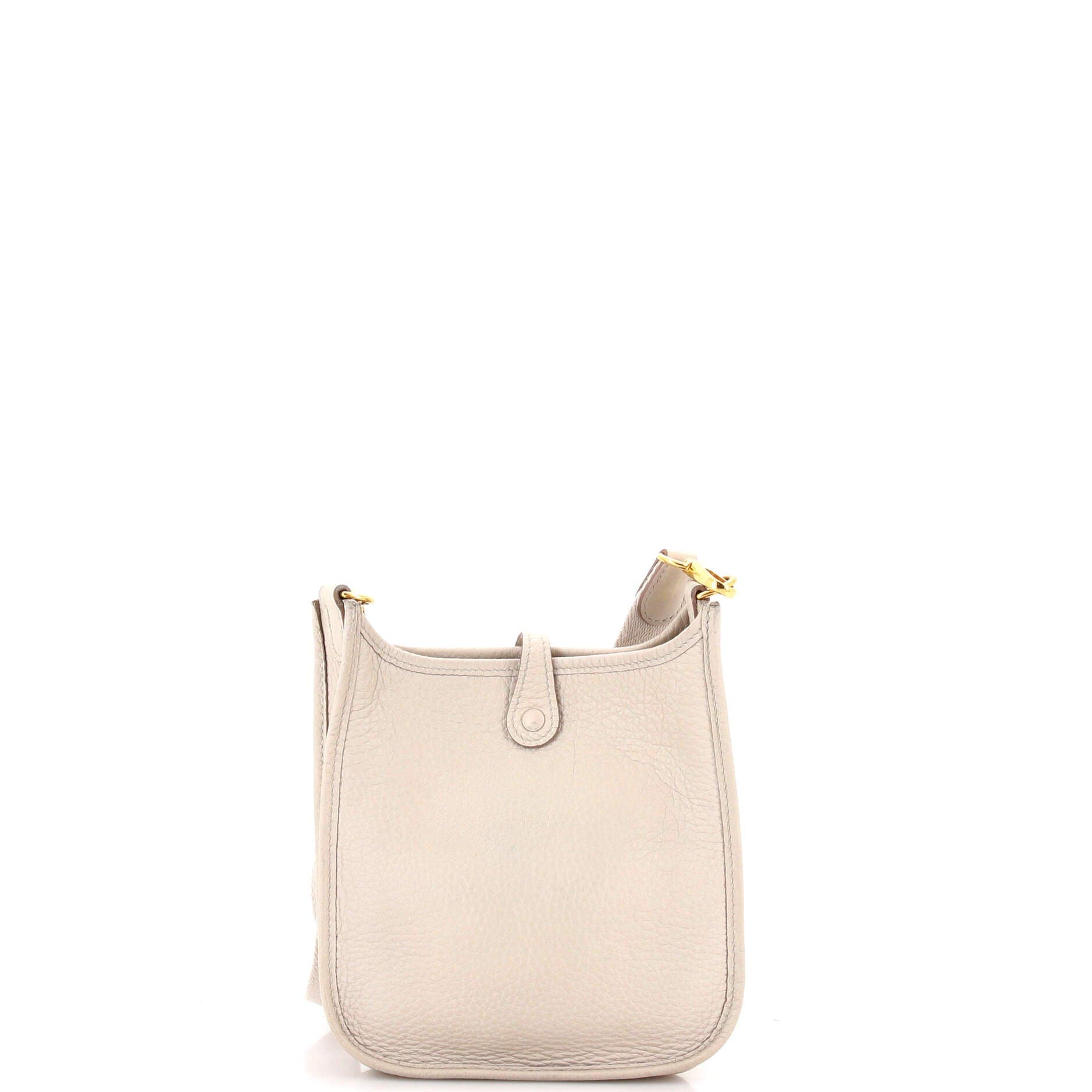 Pre-Owned Hermes Evelyne Bag Gen III Clemence TPM, Alternate, color, Beton