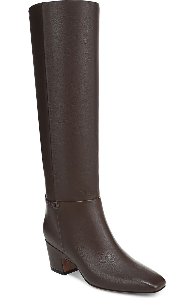 Franco Sarto Sorelina Knee High Boot, Main, color, Chocolate Brown