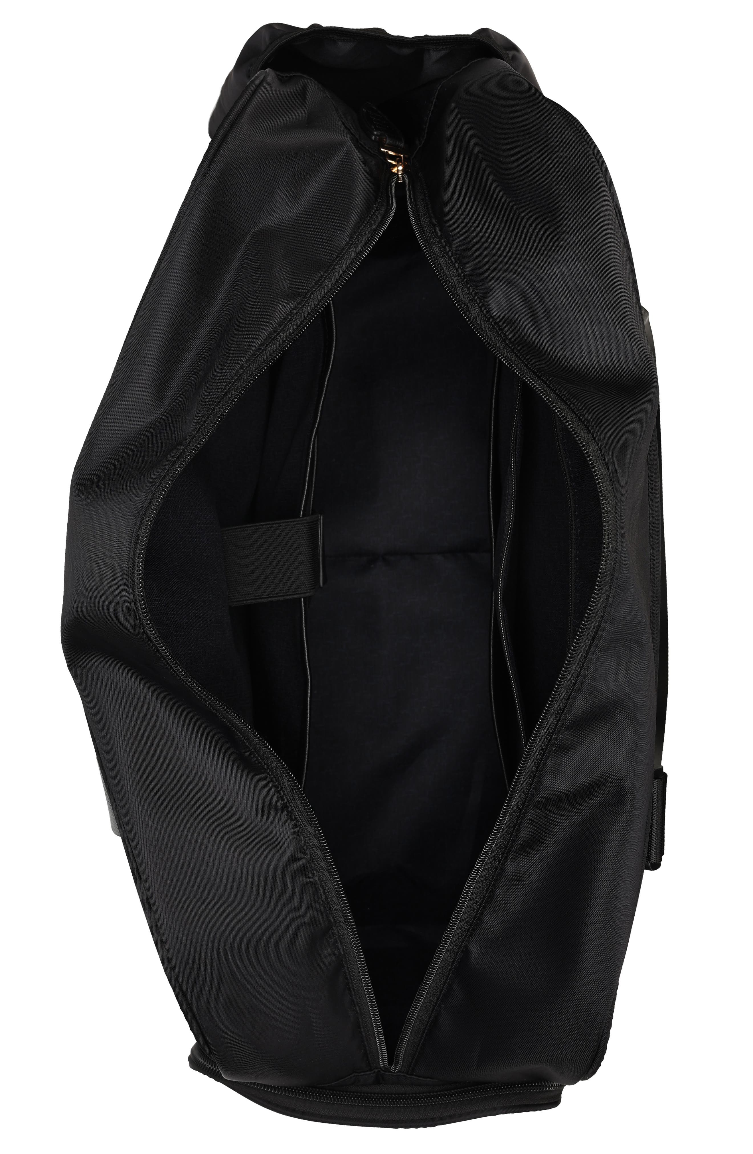 ELLE Wayfarer 40L Monogram Weekender Duffel Bag, Alternate, color, Black