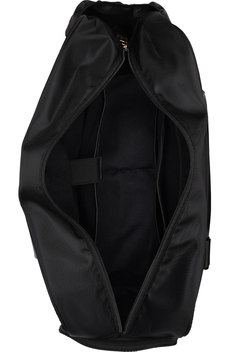 ELLE Wayfarer 40L Monogram Weekender Duffel Bag, Alternate, color, Black