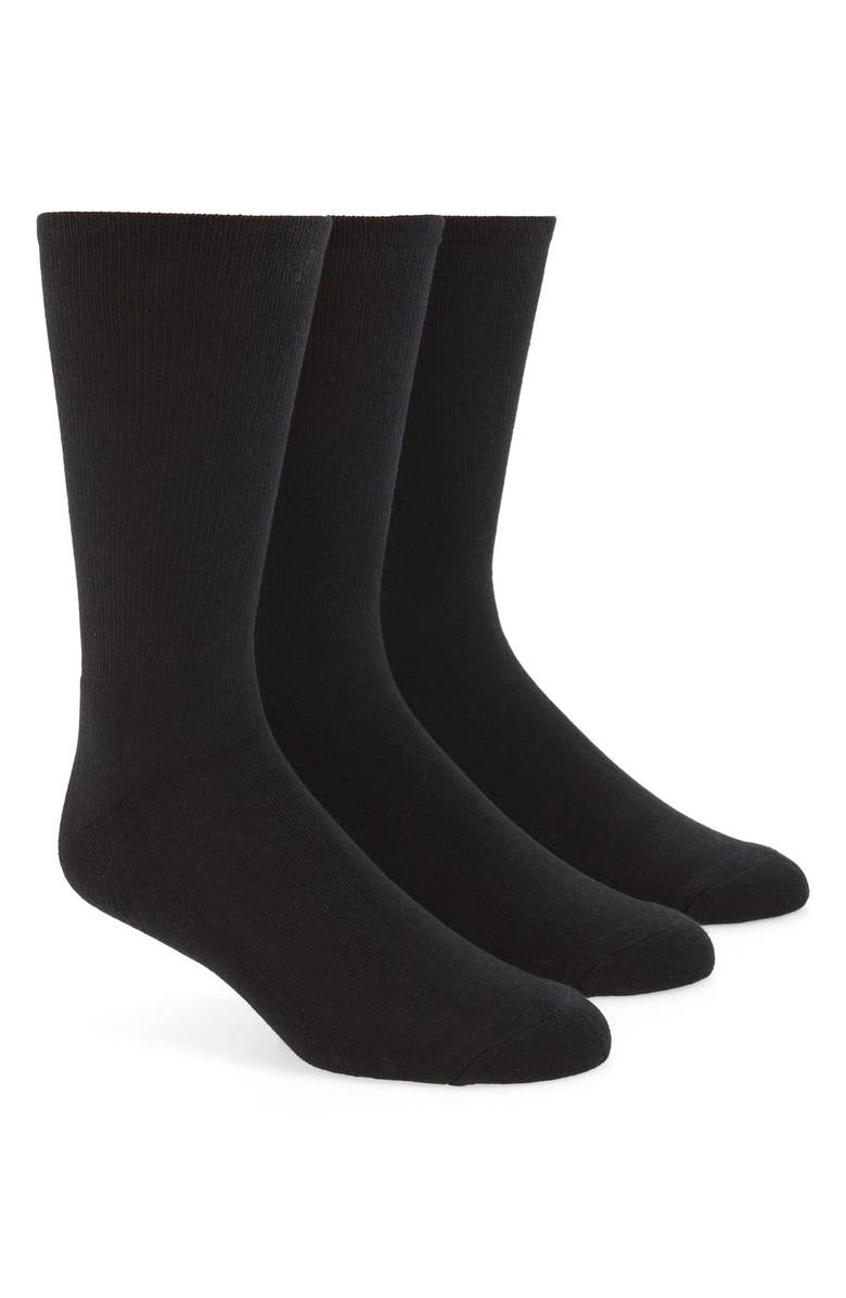 Calvin Klein 3-Pack Cotton Blend Socks, Main, color,