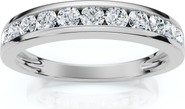 Bliss Diamond 1/2Ct Diamond Wedding Ring Channel Set Lab Grown EF/VS