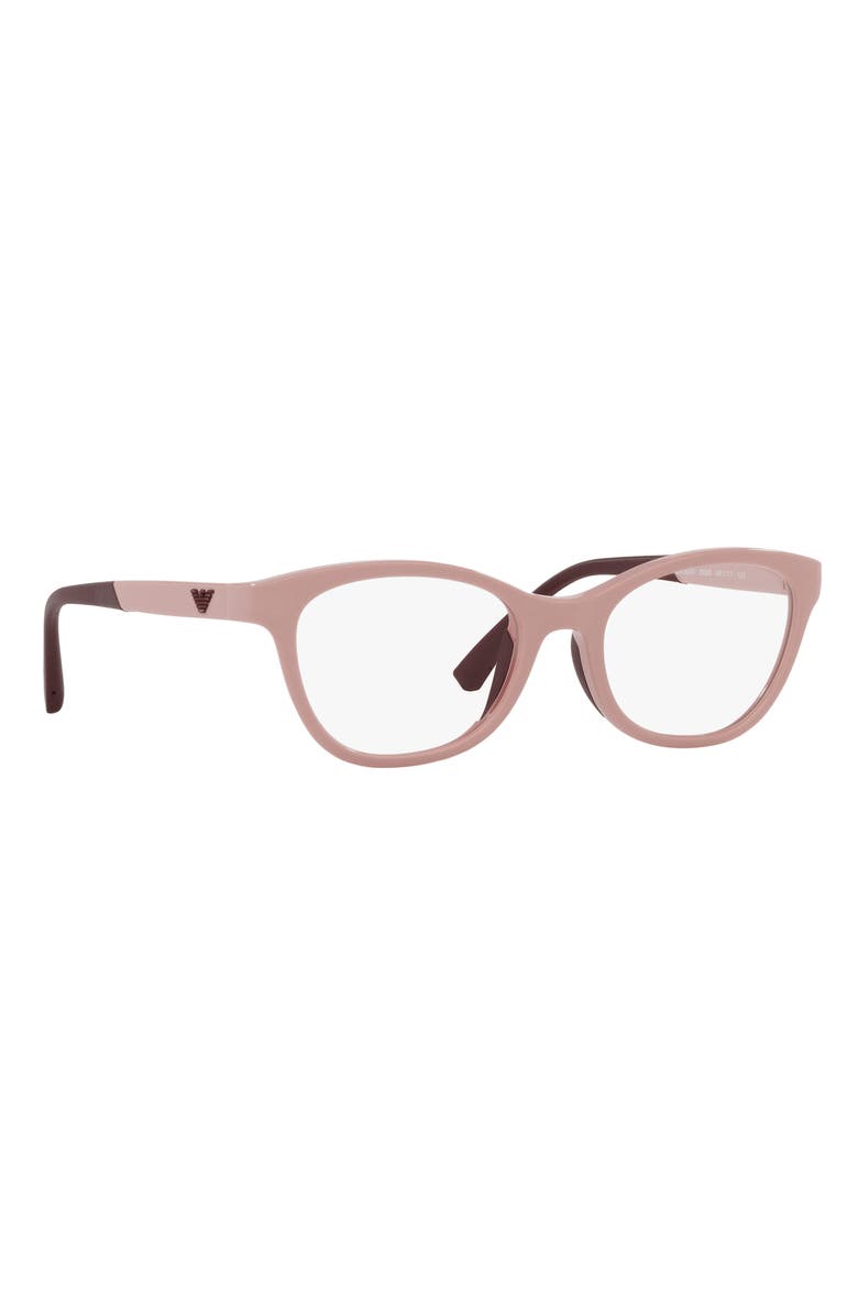 Emporio Armani Kids' 46mm Cat Eye Optical Glasses, Alternate, color, Shiny Pink / Demo Lens