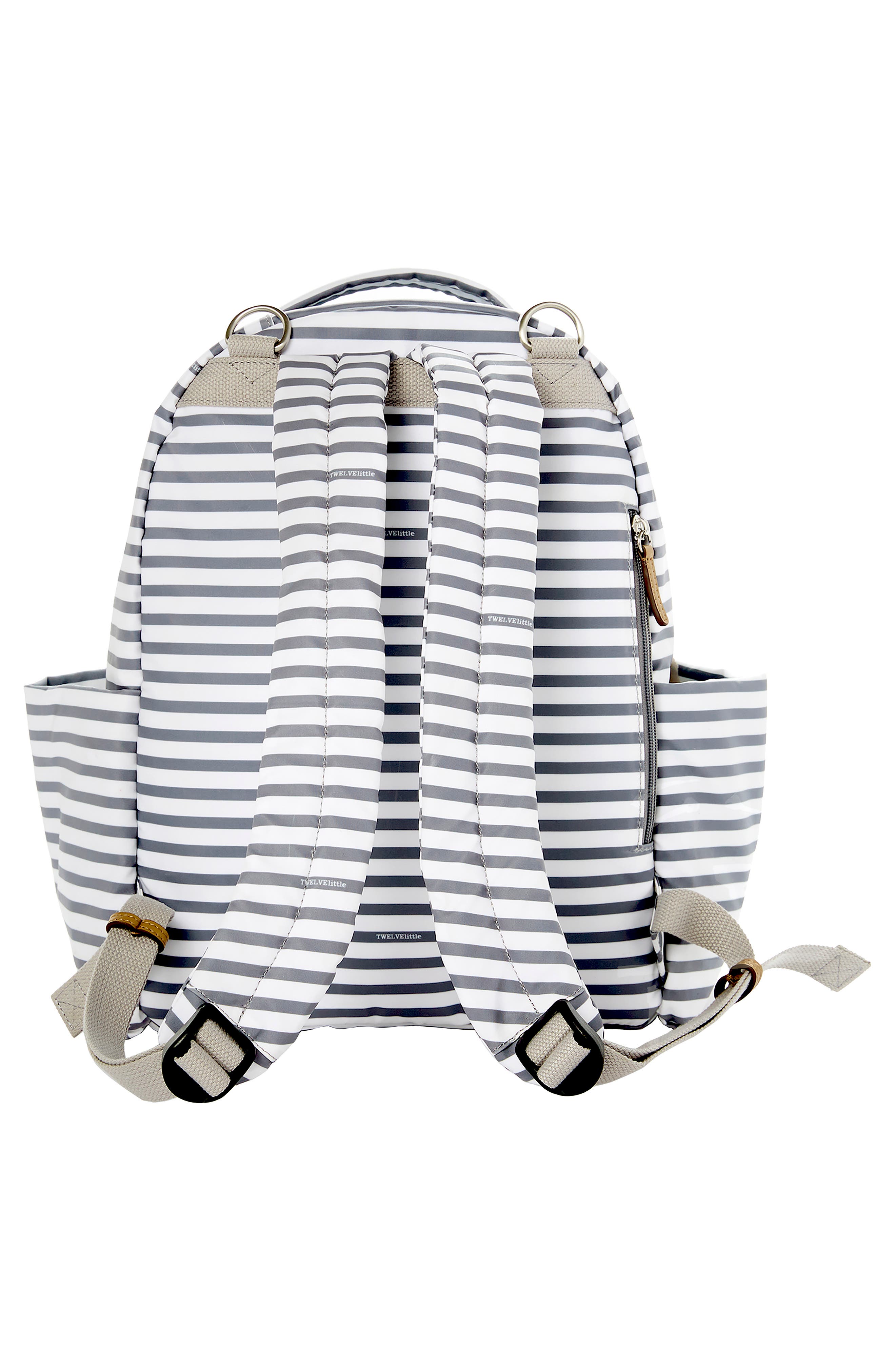 TWELVElittle Midi Go 3.0 Stripe Water Resistant Diaper Backpack, Alternate, color, 