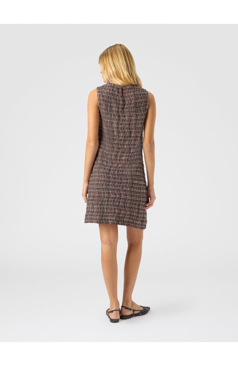 Missoni Mini Dress With Check Pattern, Alternate, color, Pink & Brown