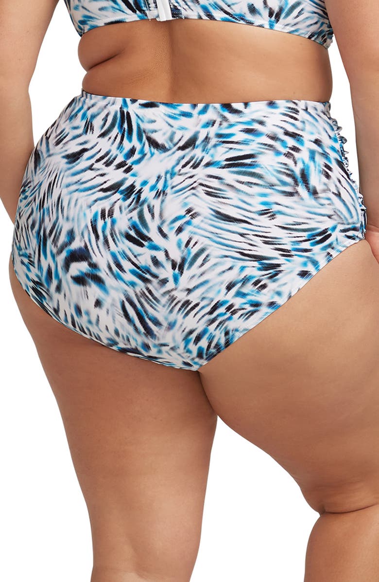 Artesands Ze Blue Botticelli High Waist Bikini Bottoms, Alternate, color,