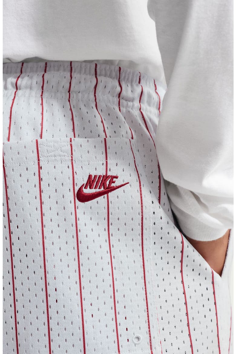 Sportswear Club Flow Shorts, Alternate, color, PHOTON DUST/ TEAM CRIMSON
