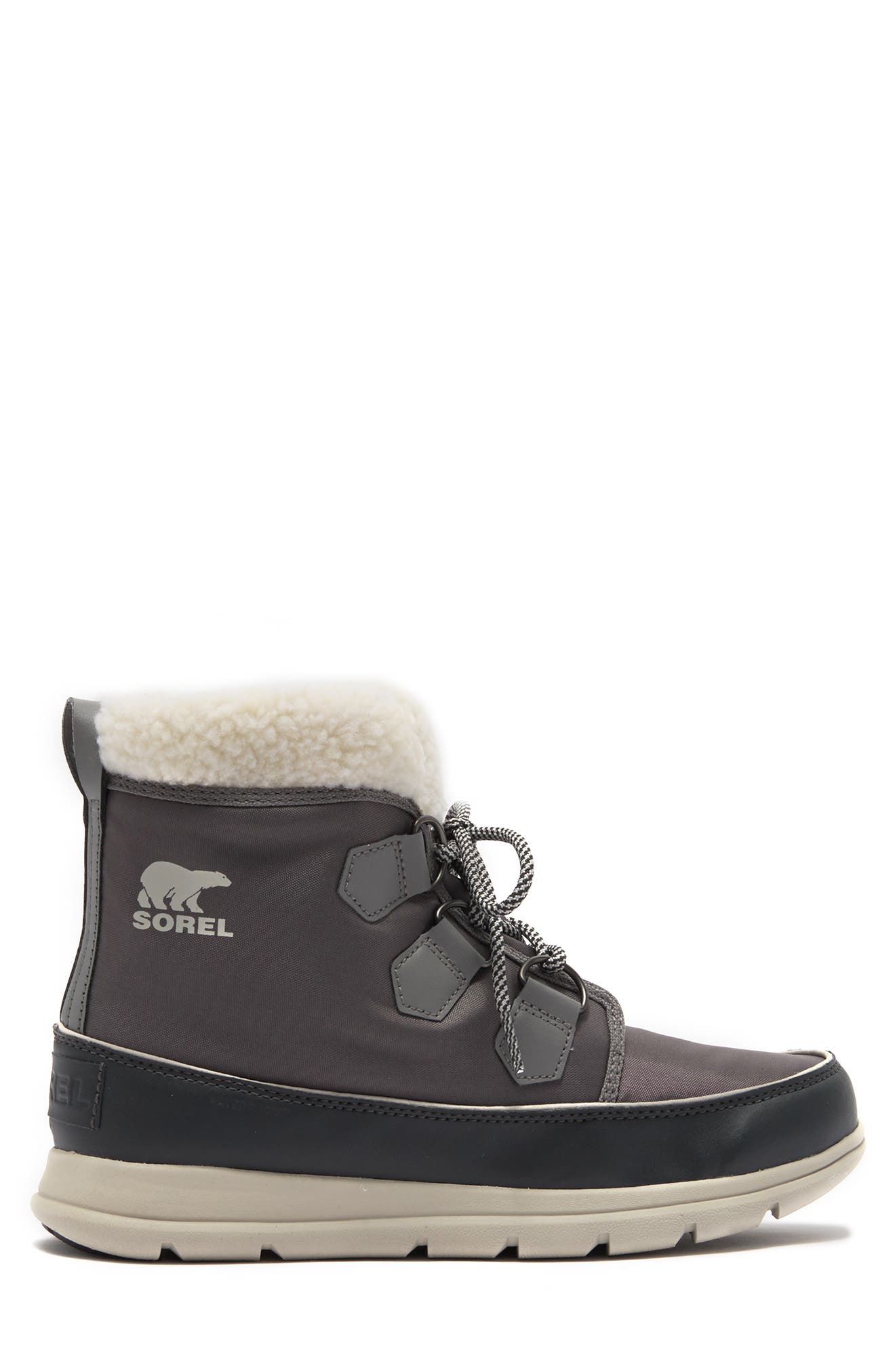 SOREL Explorer Carnival Waterproof Boot with Faux Fur Collar, Alternate, color, 