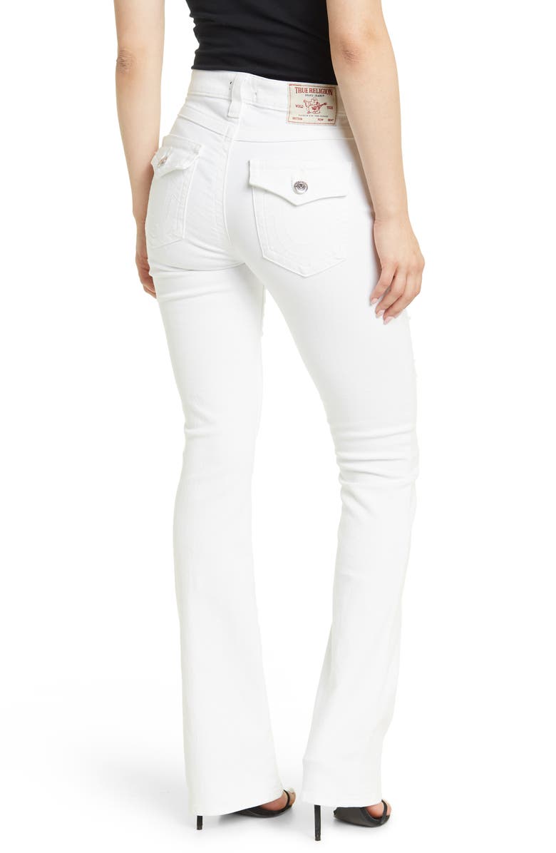 True Religion Brand Jeans Becca Destroyed Bootcut Jeans, Alternate, color, 