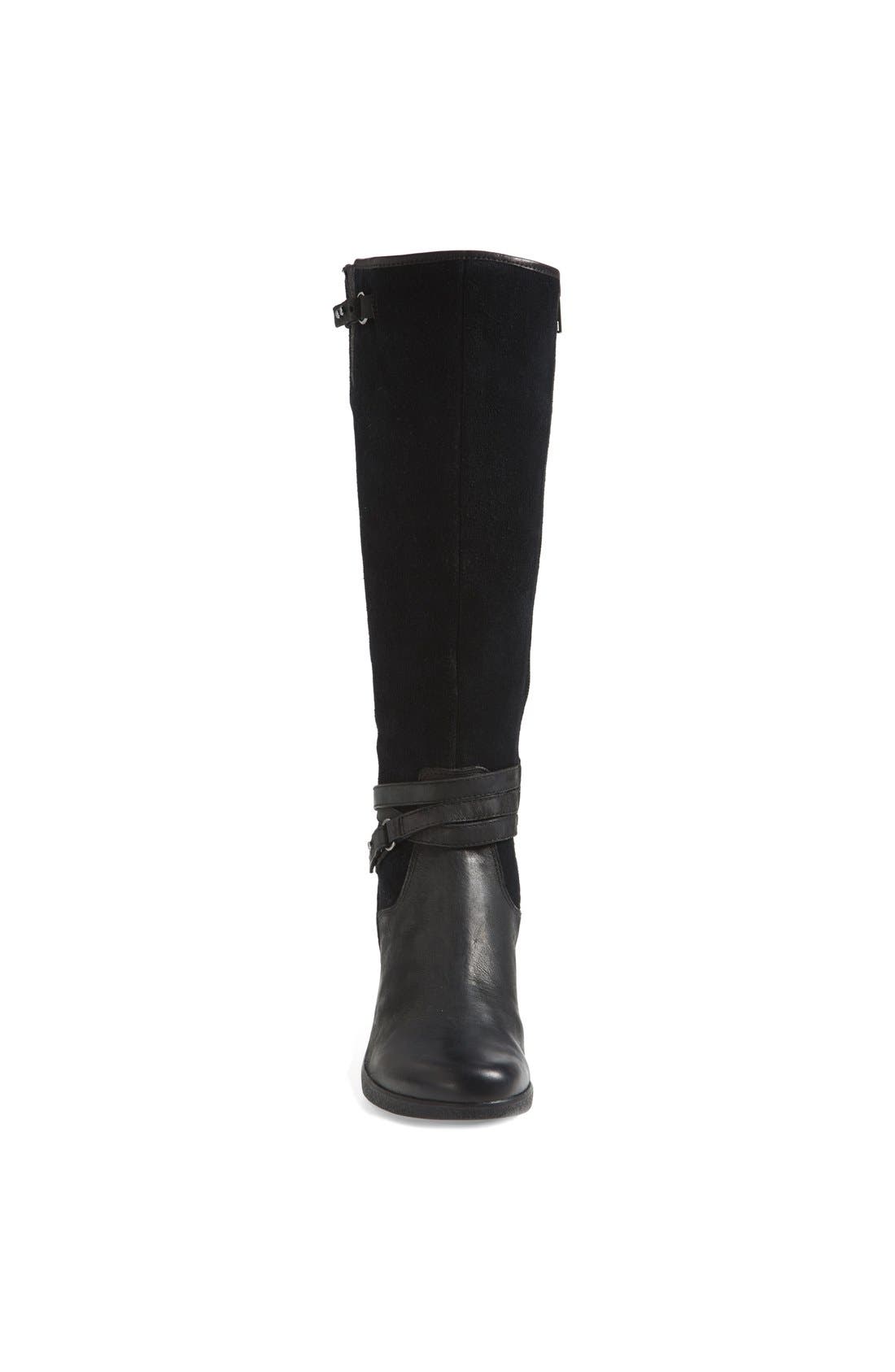 UGG<sup>®</sup> 'Lesley' Waterproof Suede Wedge Knee High Boot, Alternate, color, 