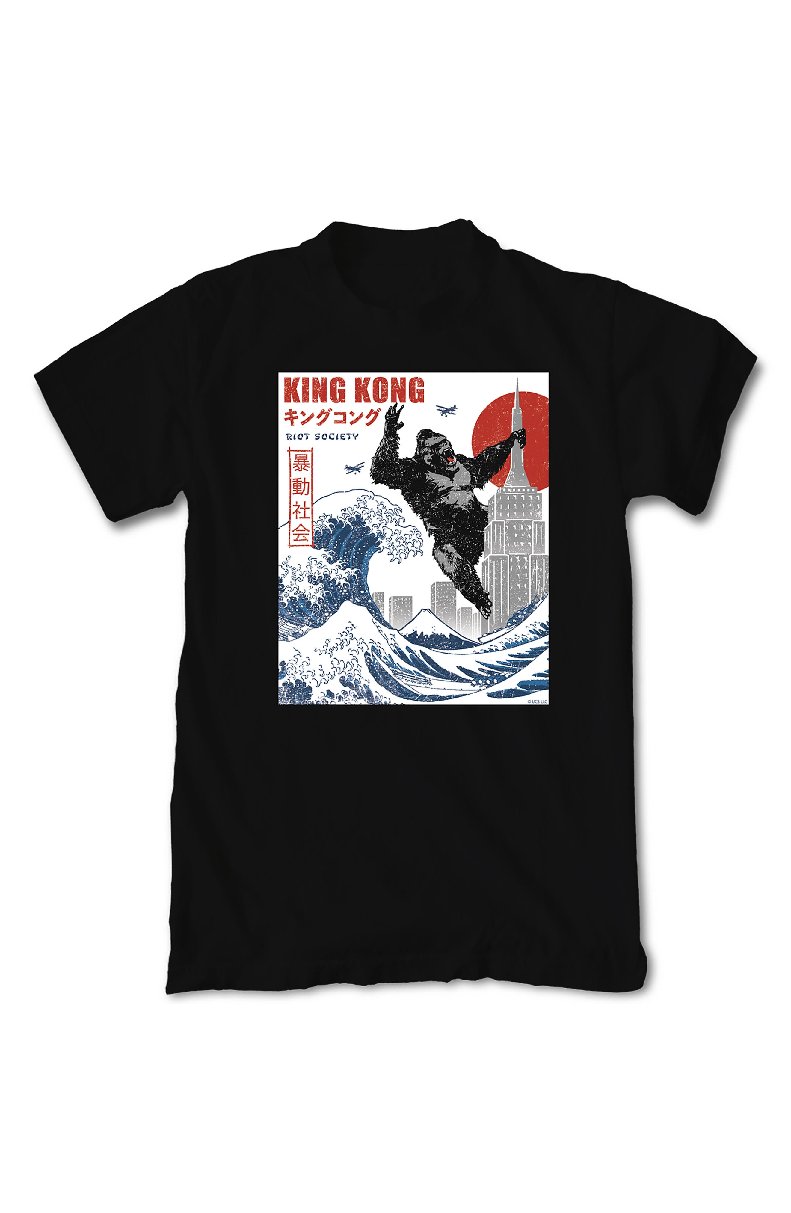King Kong Kanji Wave Graphic T-Shirt