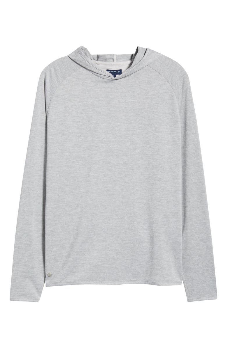 Peter Millar Crown Crafted Stealth Performance Hoodie, Main, color, Gale Grey