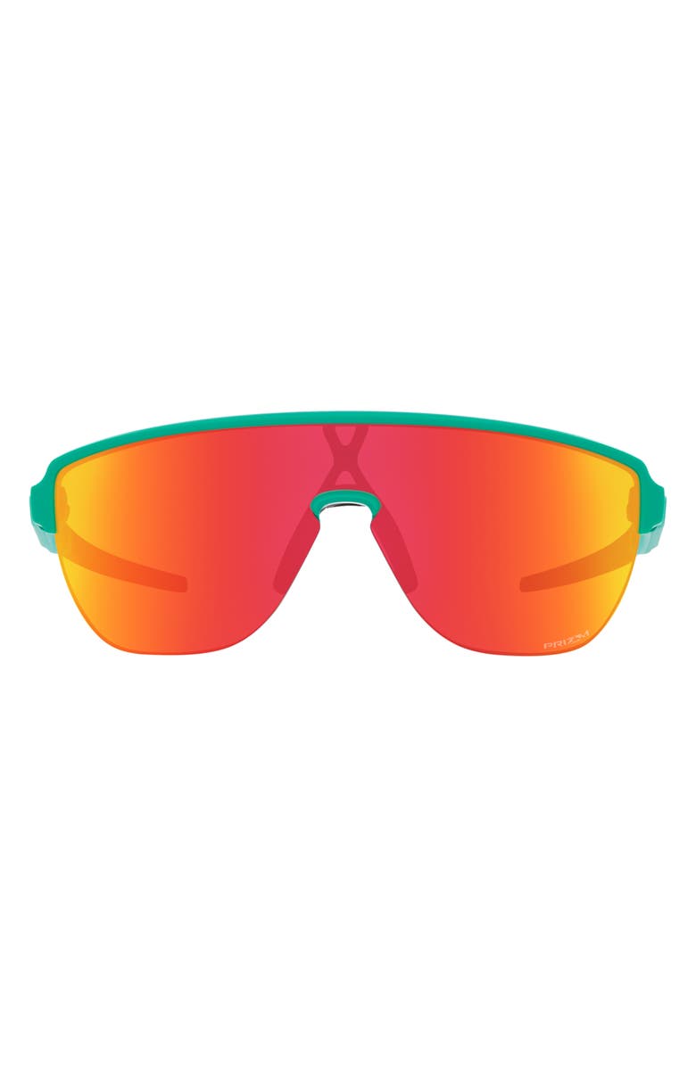 Oakley Corridor 42mm Semirimless Prizm<sup>™</sup> Shield Sunglasses, Main, color, Ruby