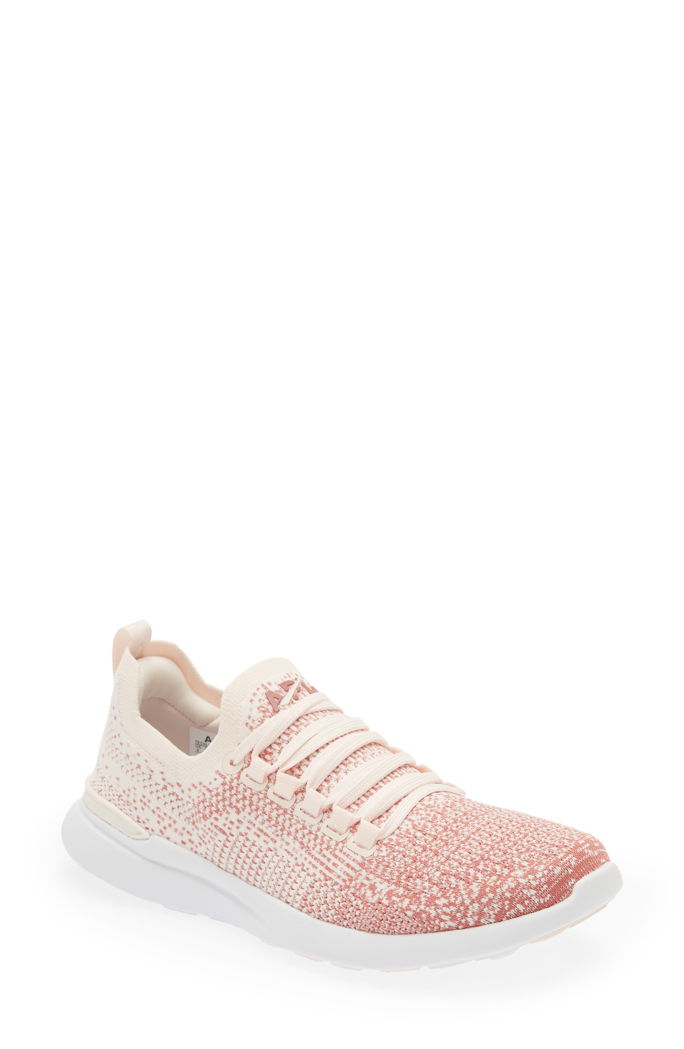 TechLoom Breeze Knit Running Shoe, Main, color, CREME / CEDAR / OMBRE