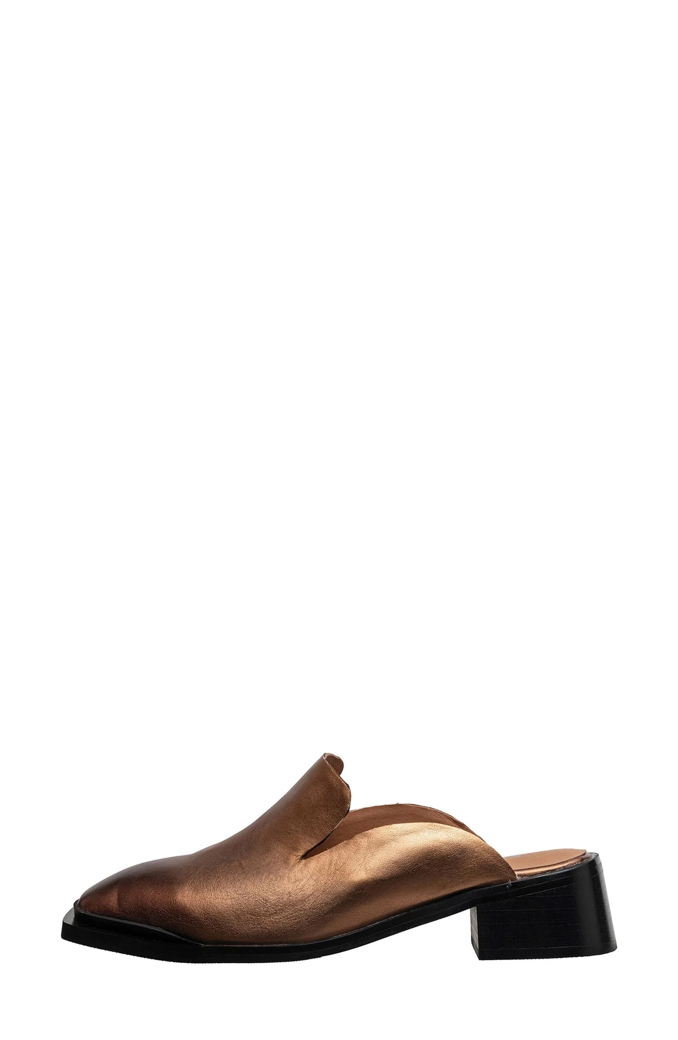 Harmony Leather Mule, Alternate, color, BRONZE