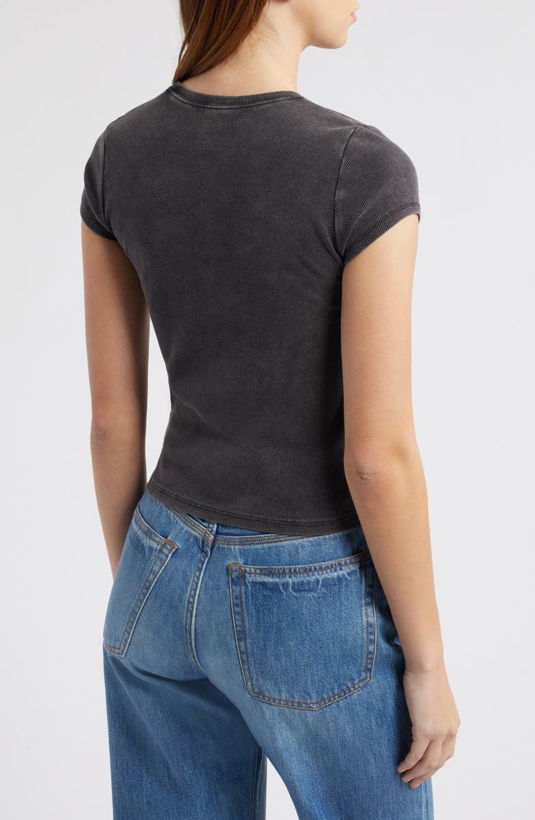 PacSun Pansy Stretch Cotton Rib T-Shirt, Alternate, color, 