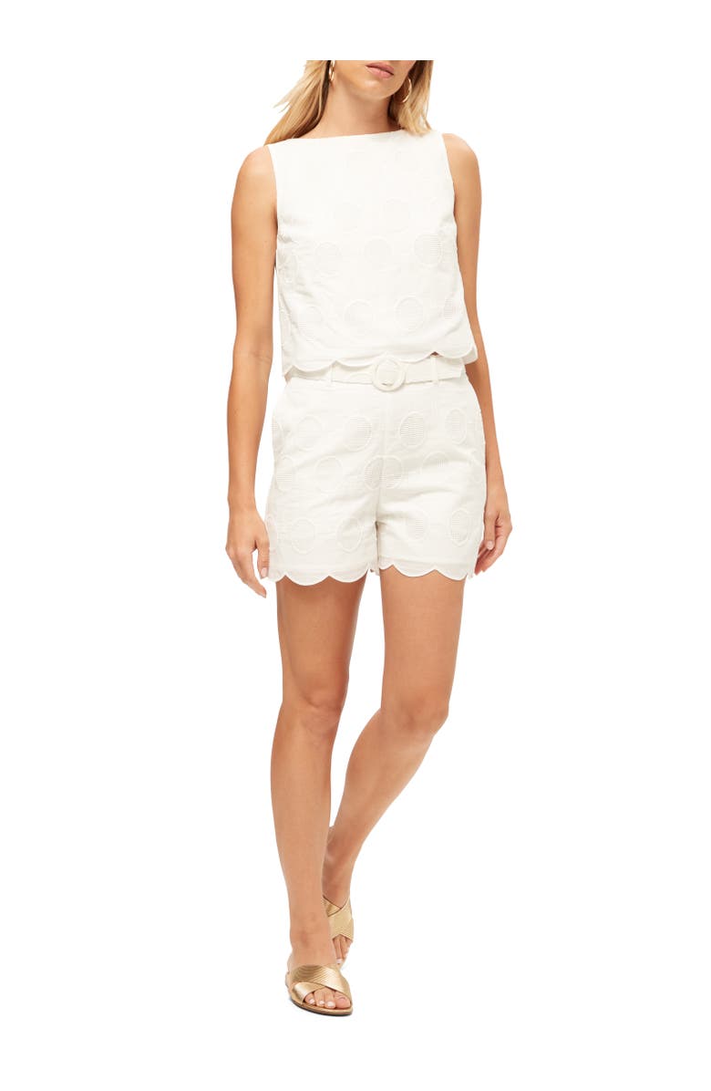 Trina Turk Tennis Racquet Eylet Split Top, Alternate, color,