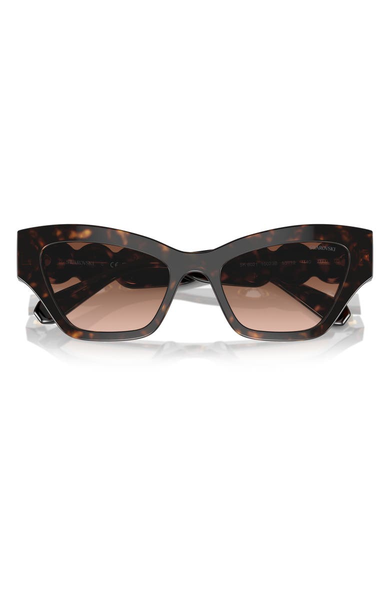 Swarovski 53mm Irregular Sunglasses, Alternate, color,