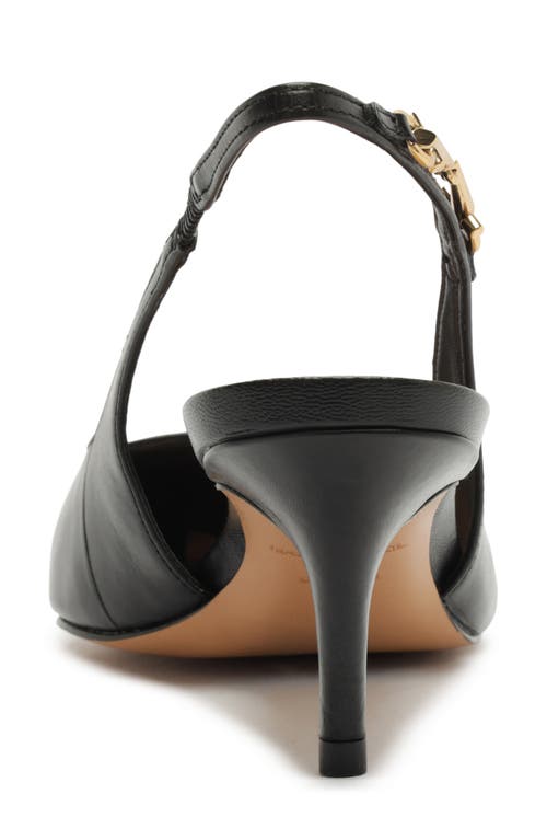 Arezzo Laurel Pointed Toe Slingback Pump In Black
