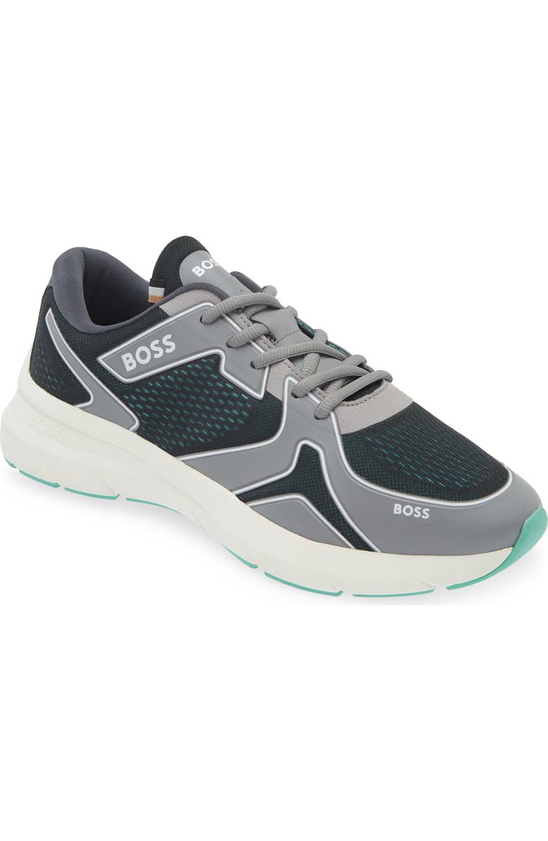 BOSS Owen Runn Empr Sneaker, Main, color, Open Gy