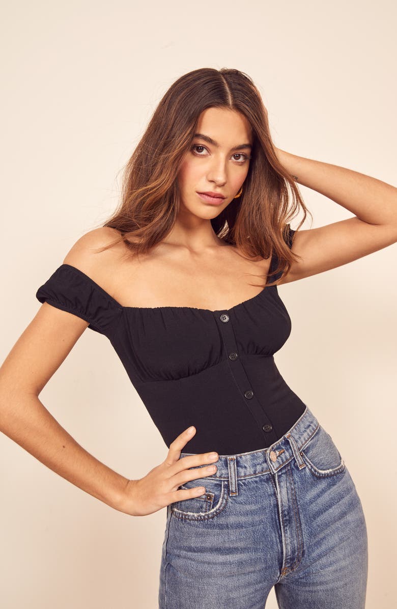 Reformation Honor Off the Shoulder Top, Alternate, color, 