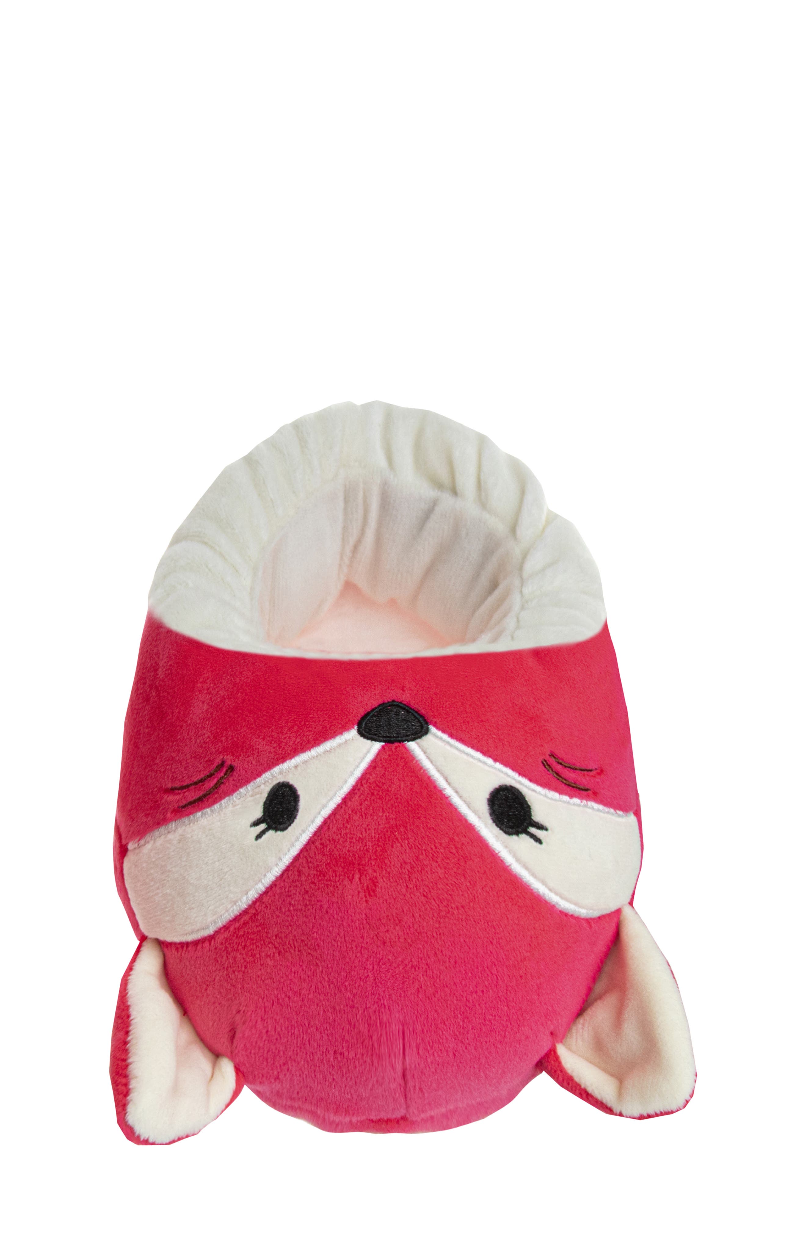 JOSMO Kids' Squishmallows Fifi the Fox Plush Slipper, Alternate, color, Hot Pink/ Cream