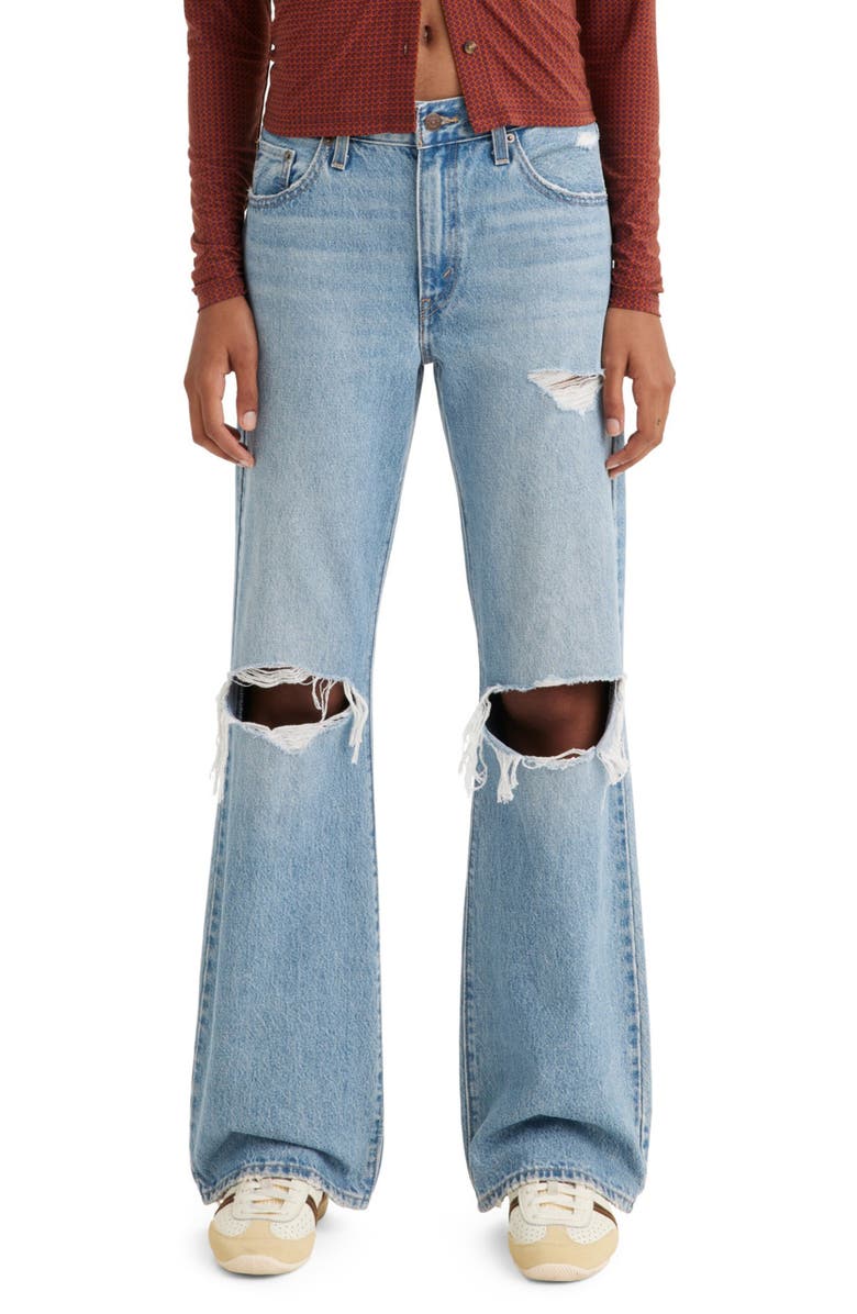 Levi's<sup>®</sup> Ripped Baggy Bootcut Jeans, Main, color,