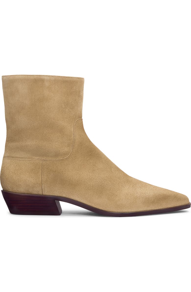 Reformation Dominique Bootie, Alternate, color, Hazel Suede