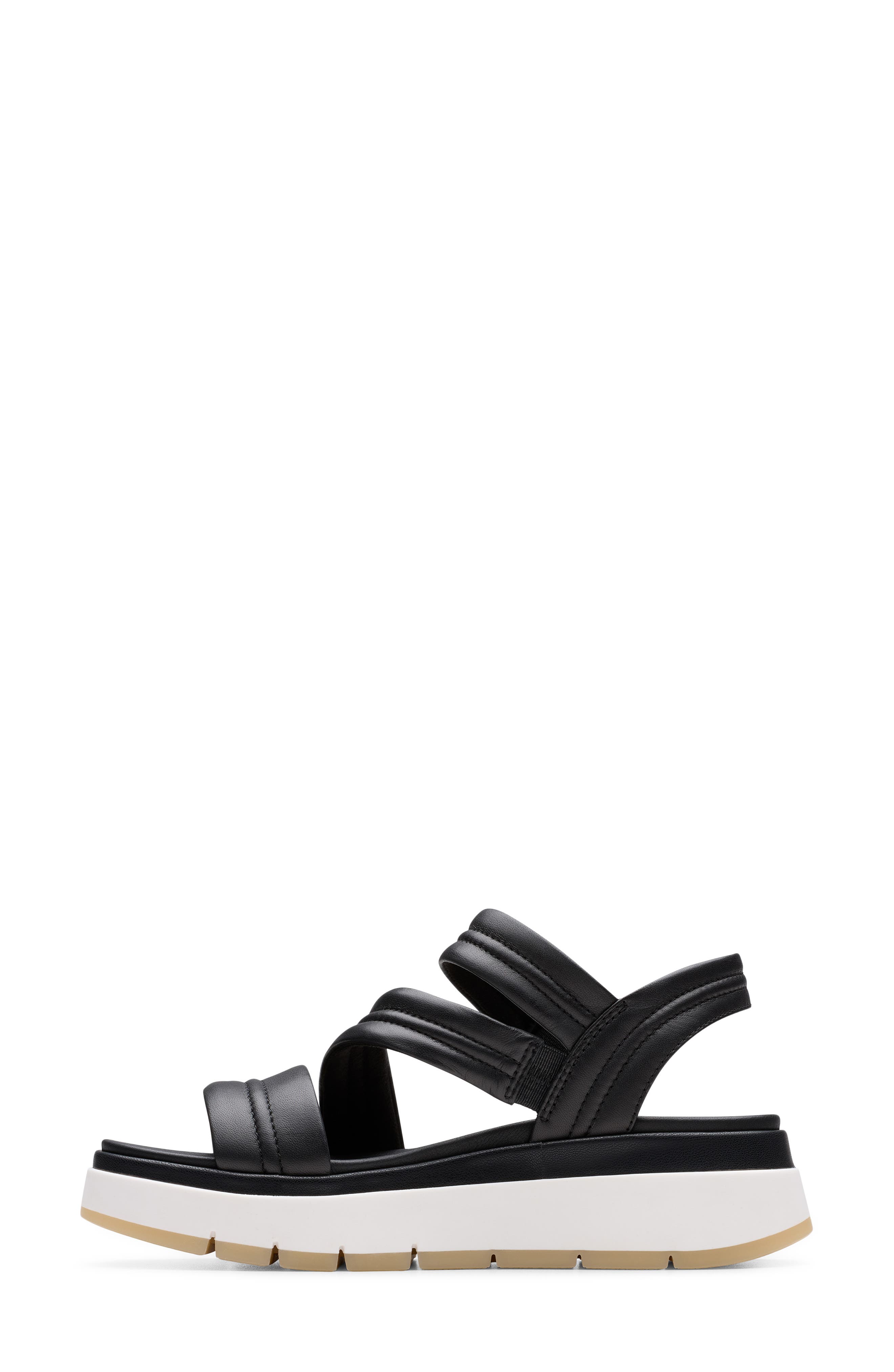 Clarks<sup>®</sup> Tuscan Sandal, Alternate, color, Black Leather