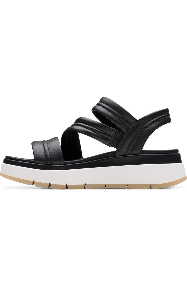 Clarks<sup>®</sup> Tuscan Sandal, Alternate, color, Black Leather
