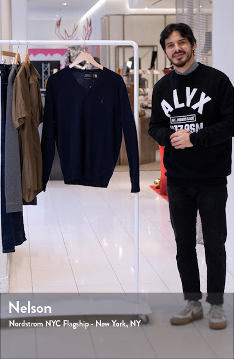 V-Neck Merino Wool Sweater, sales video thumbnail