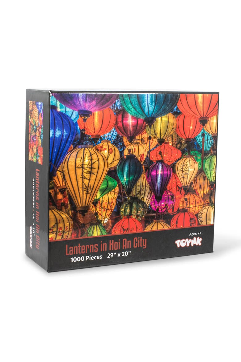 Lanterns In Hoi An City Floating Lights 1000 Piece Jigsaw Puzzle, Main, color, Multi-Color
