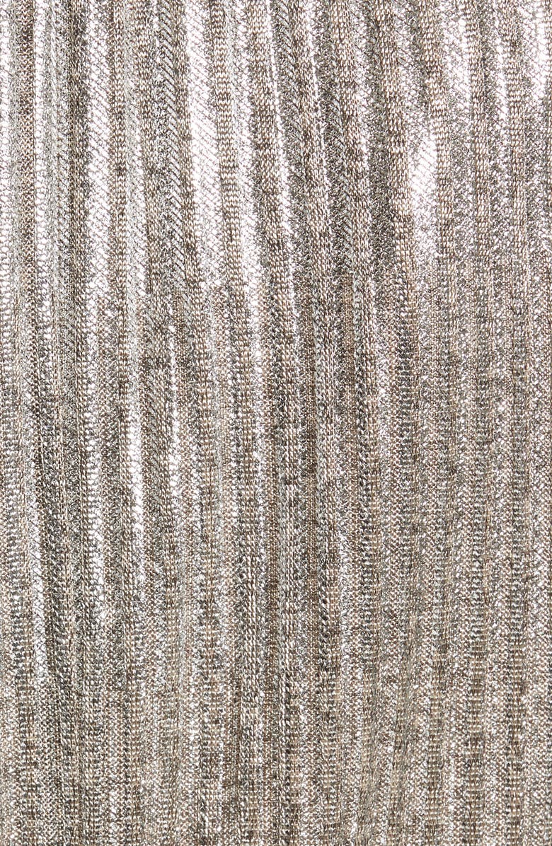 Alice + Olivia Katina Metallic Wrap Dress, Alternate, color,