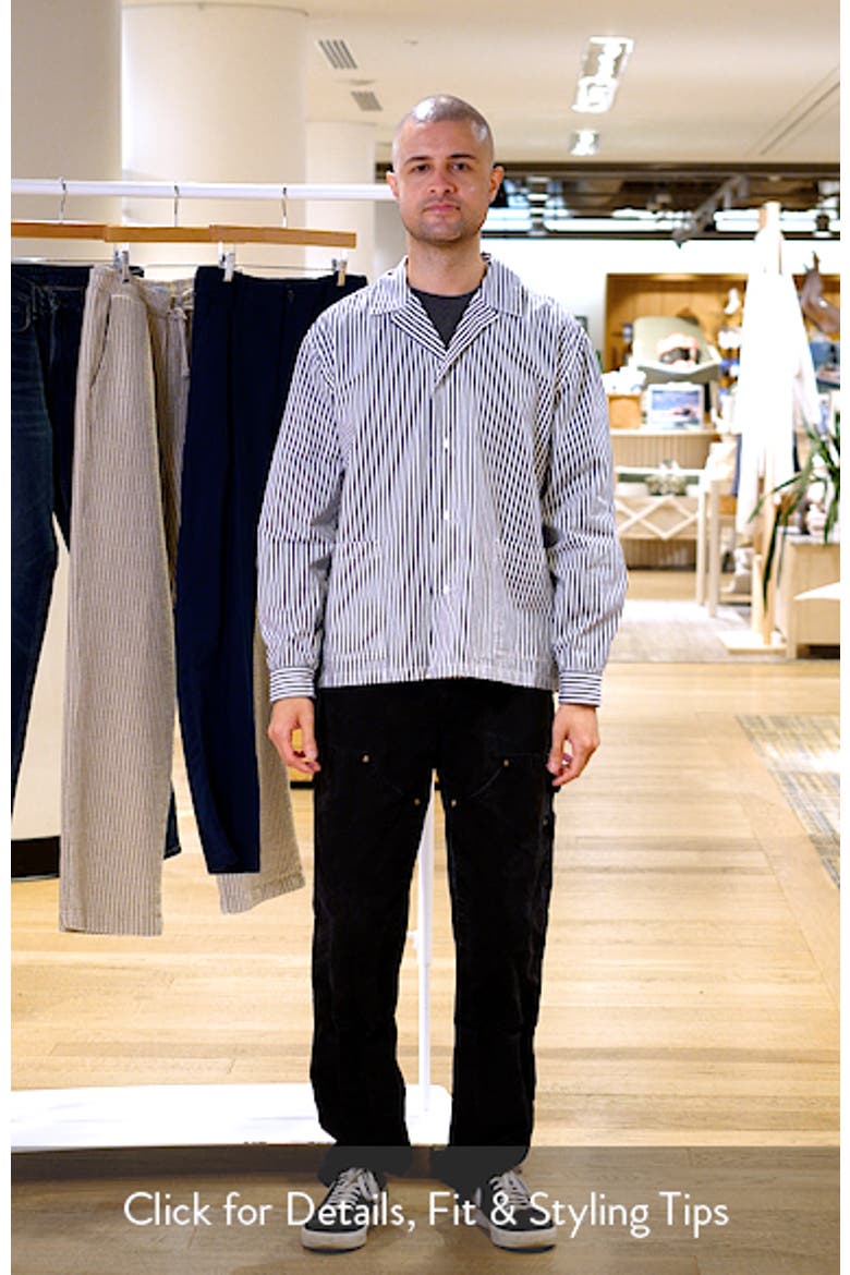 Waiter Stripe Poplin Button-Up shirt video