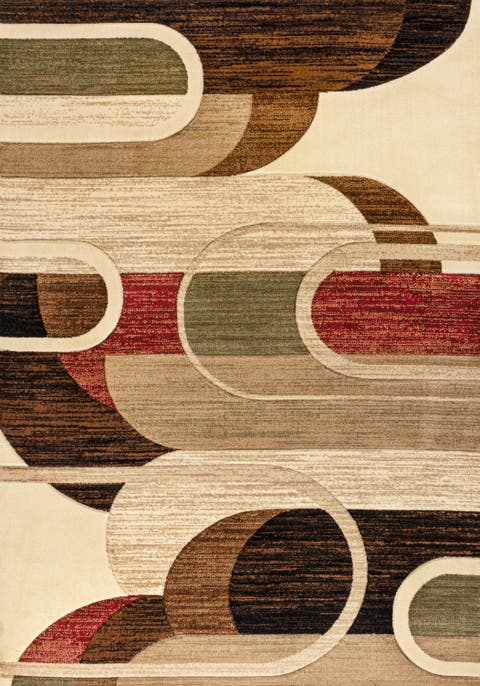 Tamara Retro Abstract Arches Area Rug