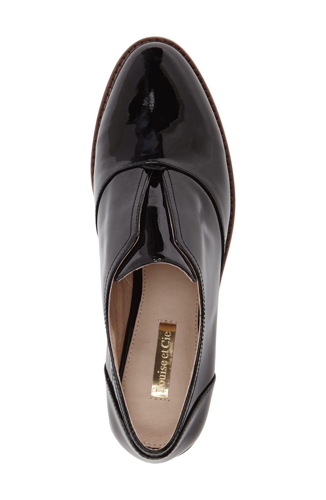 'Freyer' Laceless Oxford, Alternate, color, BLACK PATENT LEATHER