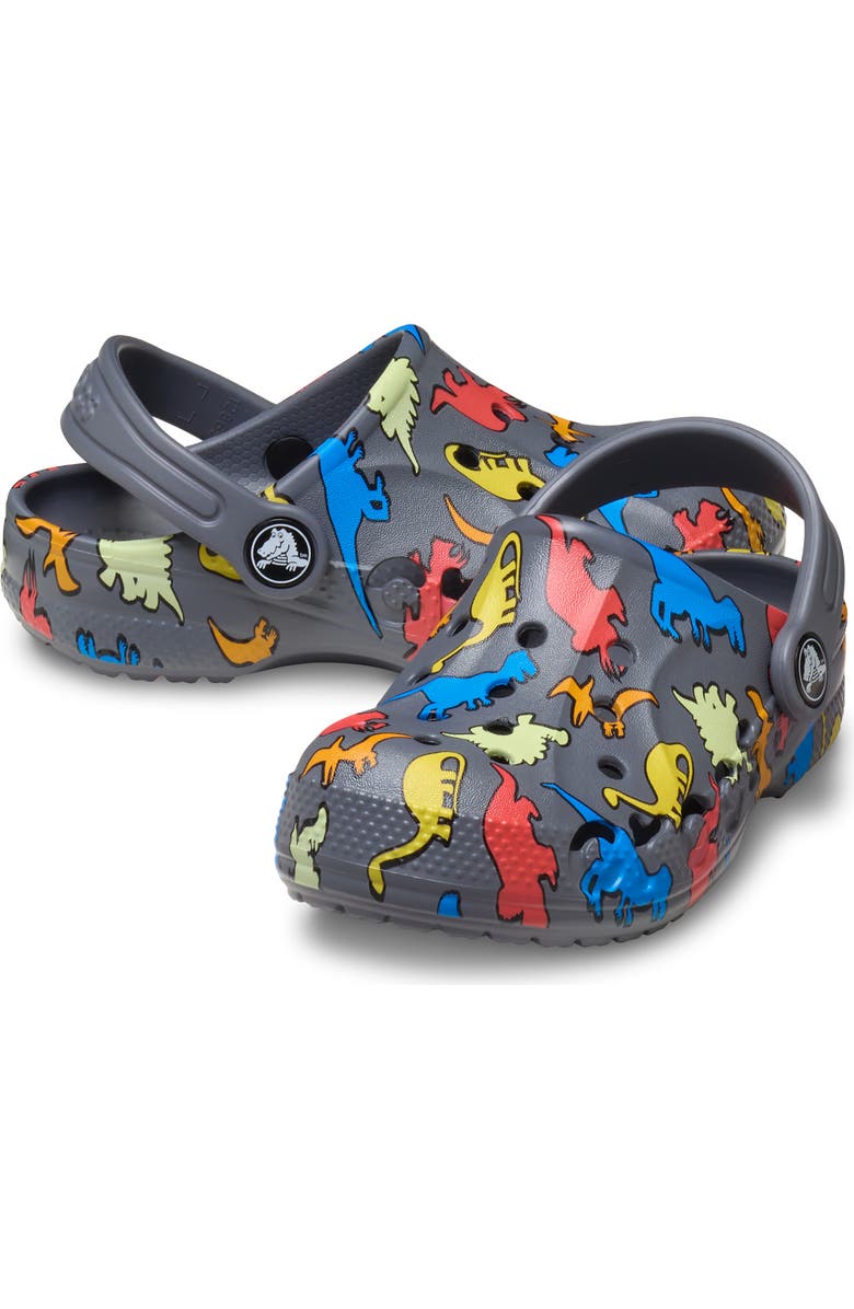 CROCS Kids' Baya Print Clog, Alternate, color, Charcoal Multi