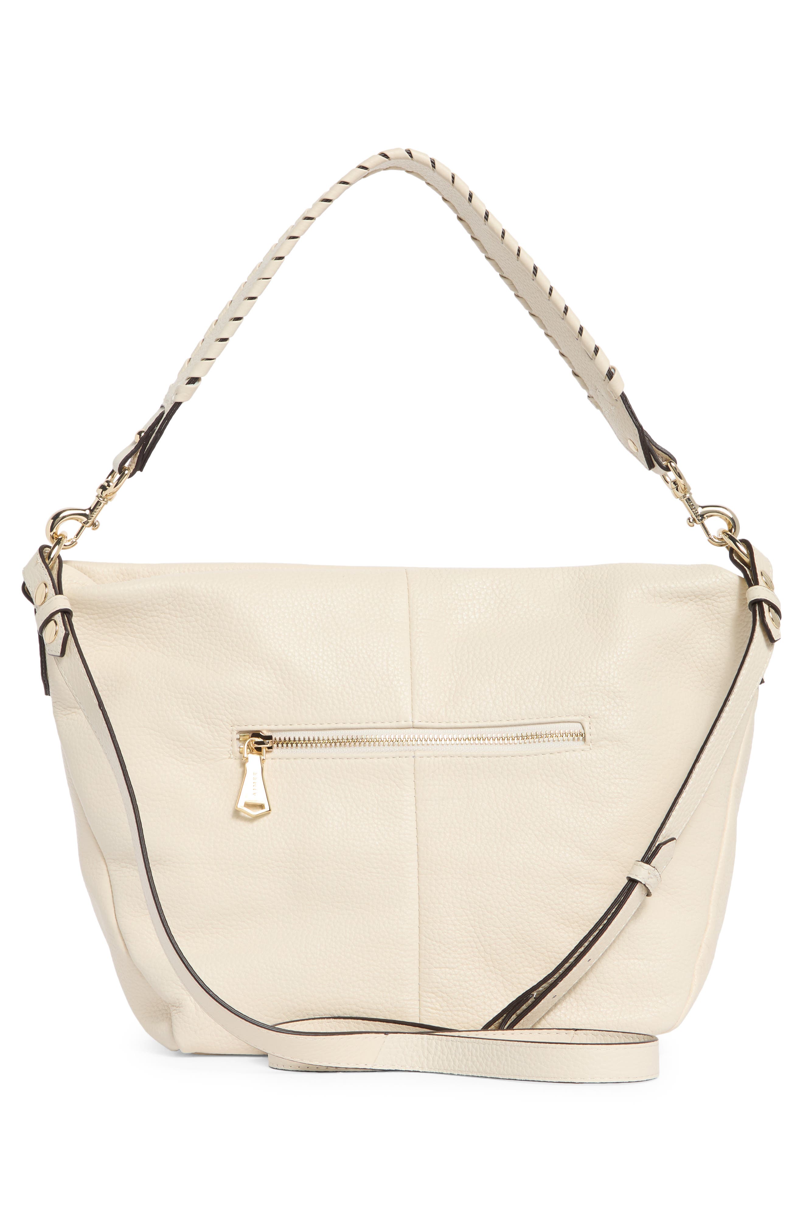Malta Leather Shoulder Bag, Alternate, color, CHALK