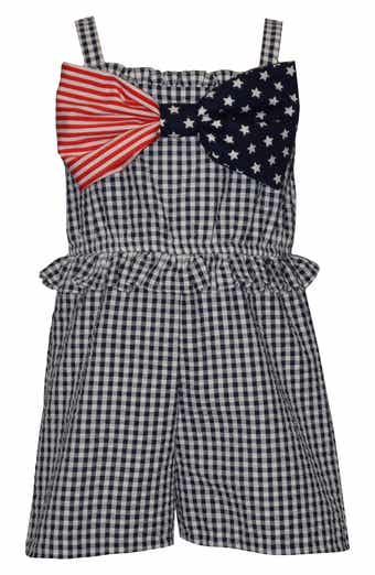 Kids' Americana Bow Romper