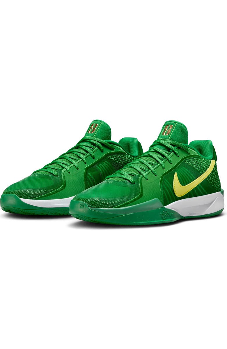 Nike Sabrina 2 Basketball Sneakers, Main, color, Apple Green/ Yellow/ White