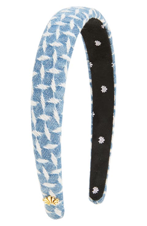 Lattice Denim Headband