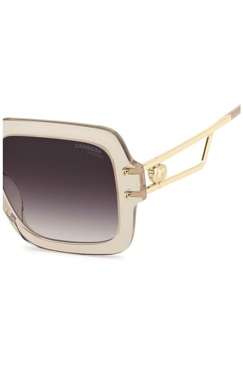 3104/S 55mm Gradient Square Sunglasses, Alternate, color, BEIGE/ BURGUNDY