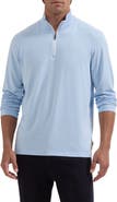Bugatchi Performance Quarter Zip Pullover