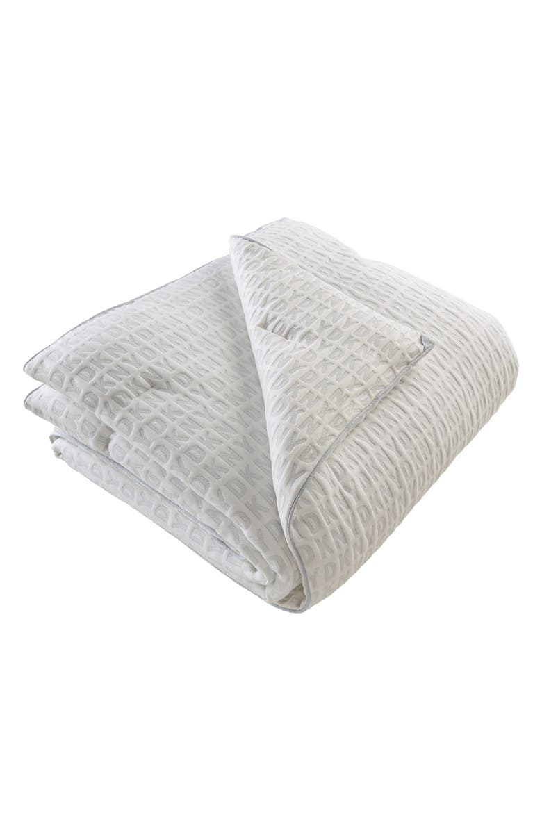 DKNY Basics Cool Down Logo Down Alternative Comforter Stuffer, Alternate, color,
