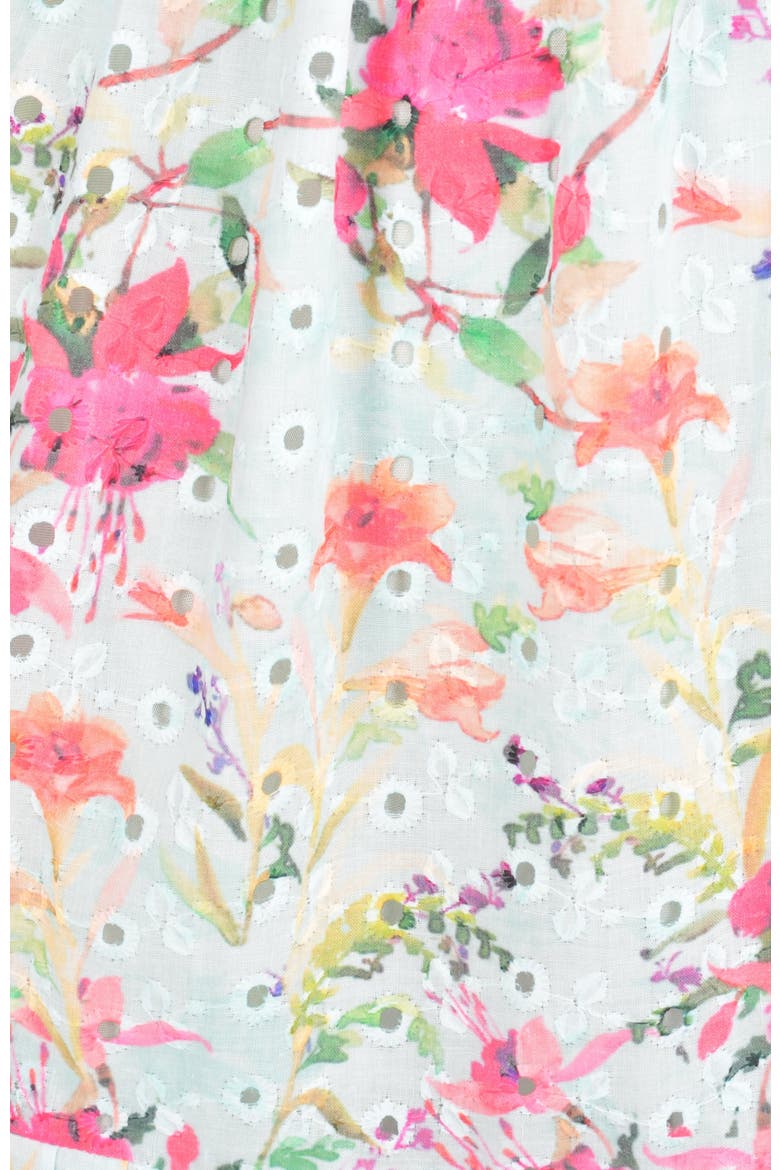 Caty Floral Tiered Maxi Dress, Alternate, color, Light Blue