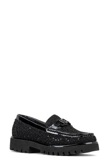 Donald Pliner Moc Toe Bit Loafer In Black