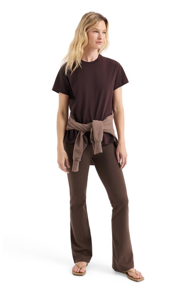 Organic Cotton Softspun Essential Crewneck Tee, Main, color, Plum