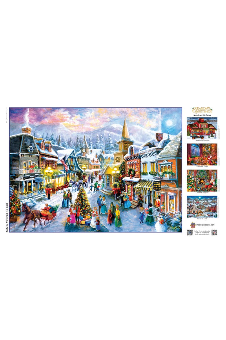 Victorian Holidays 1000 Piece Puzzle, Alternate, color, Multicolor