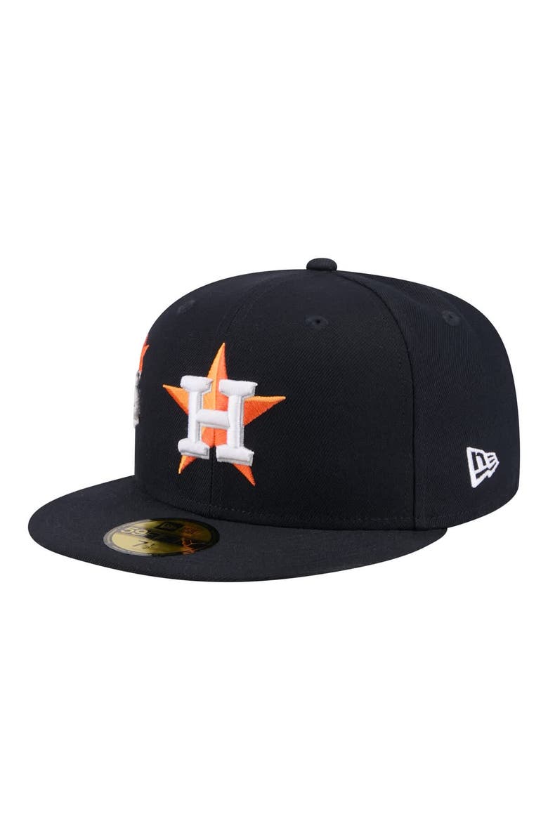 New Era Men's New Era  Navy Houston Astros City Patch 59FIFTY Fitted Hat, Alternate, color, Navy