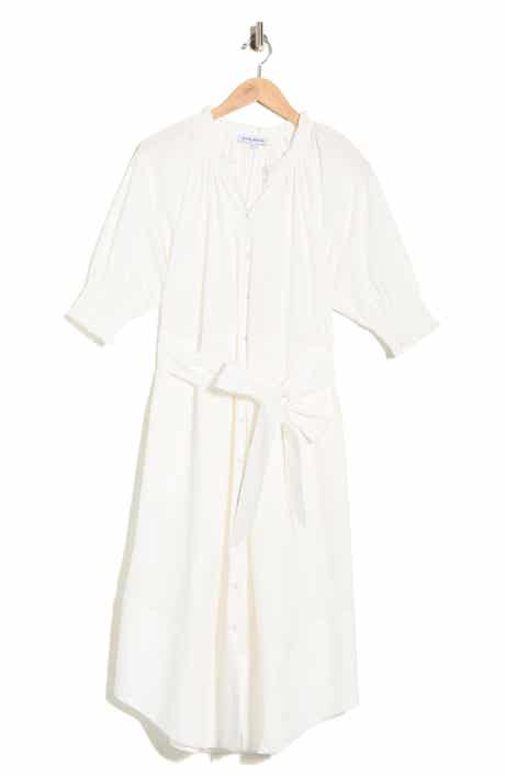 Ramy Brook Kleo Puff Sleeve Cotton Shirtdress